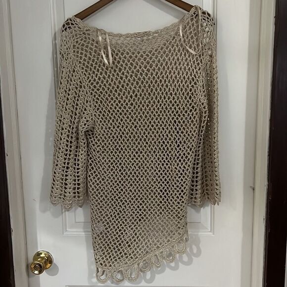 Westport Cream Asymmetrical 3/4 Sleeve Blouse - Picture 5 of 5